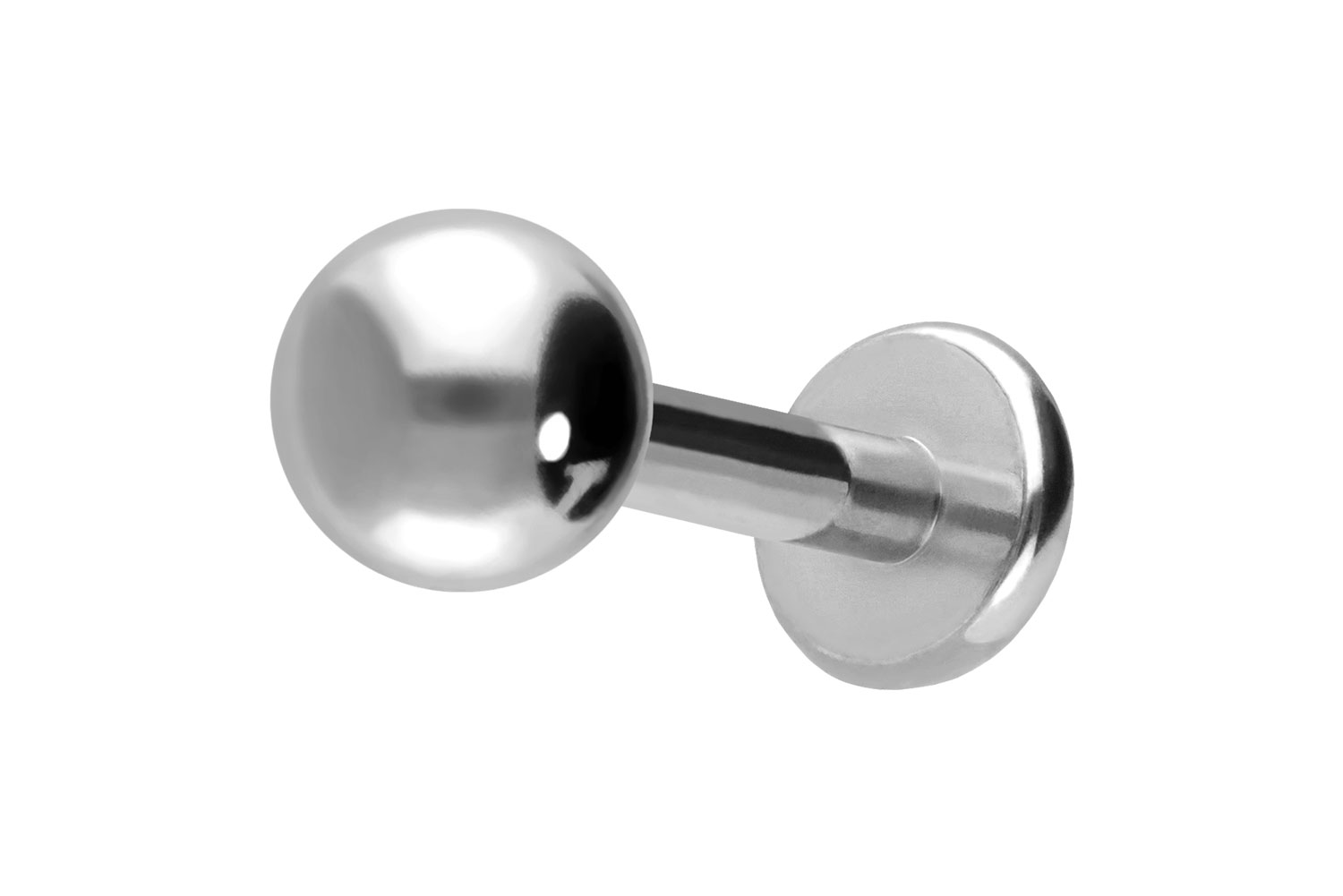 Titan Labret mit Innengewinde